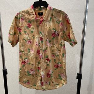 Obey Floral Button Up Shirt